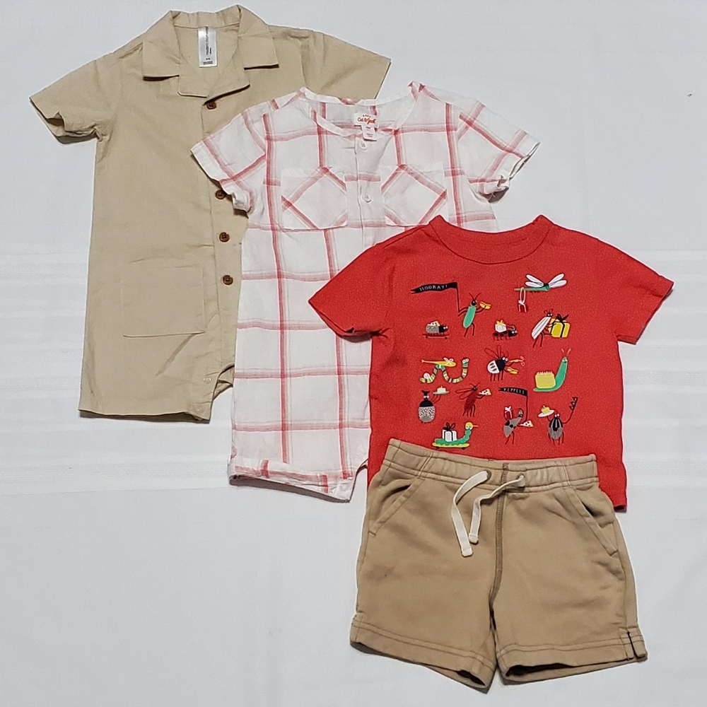 Lot of 4 Baby Boy Summer Clothes